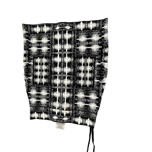 BCBGMaxAzria  Black White Simone Texture Bandage Mini Skirt S NWT - Picture 1 of 5